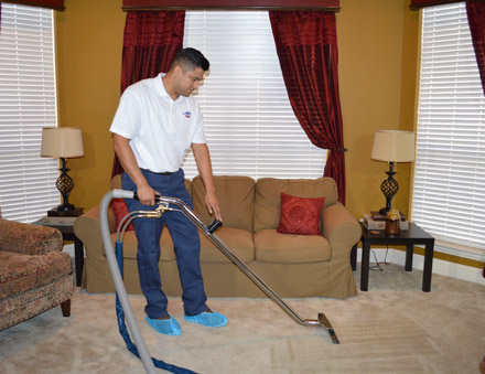 Carpet Cleaning a residential home